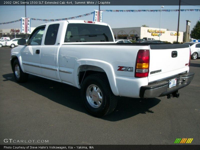 Summit White / Graphite 2002 GMC Sierra 1500 SLT Extended Cab 4x4