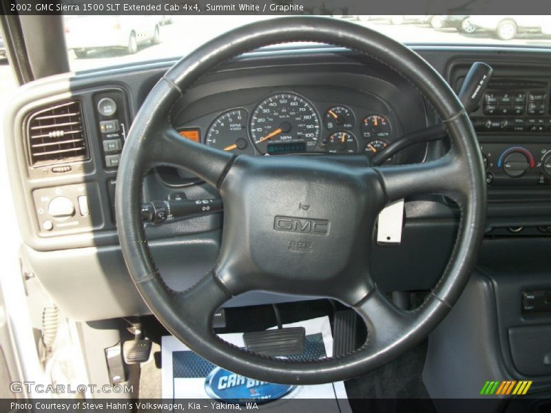 Summit White / Graphite 2002 GMC Sierra 1500 SLT Extended Cab 4x4