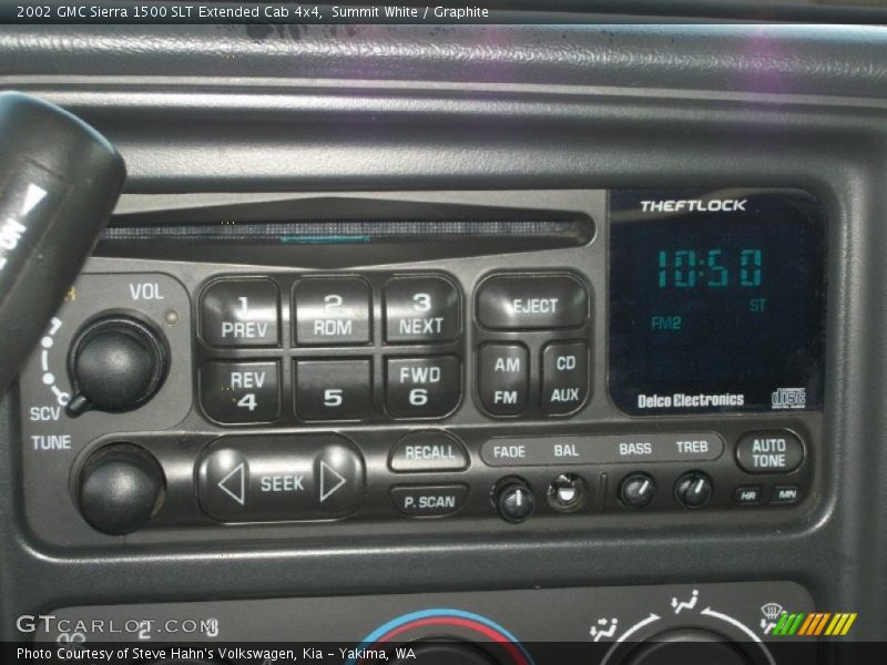 Summit White / Graphite 2002 GMC Sierra 1500 SLT Extended Cab 4x4