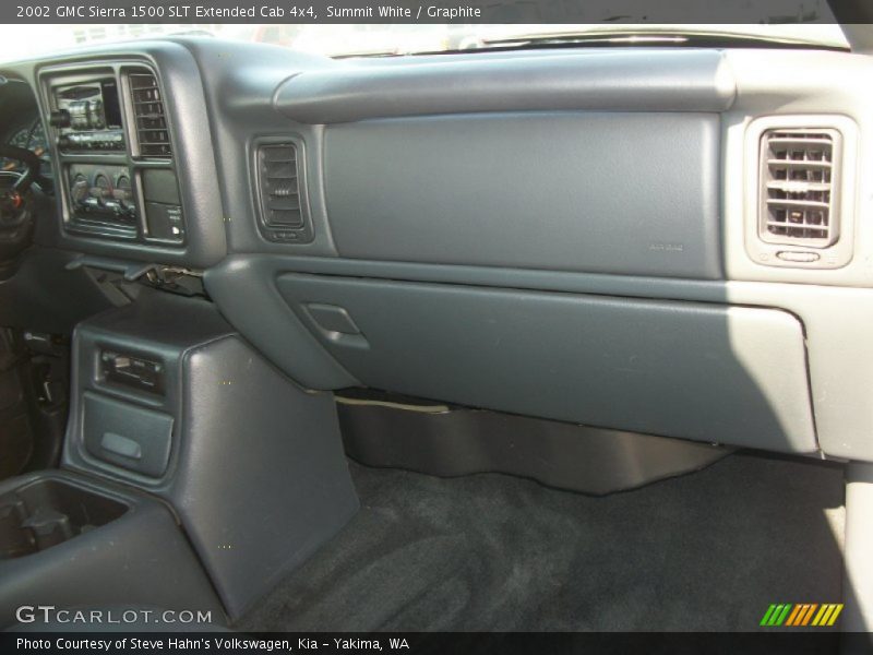 Summit White / Graphite 2002 GMC Sierra 1500 SLT Extended Cab 4x4