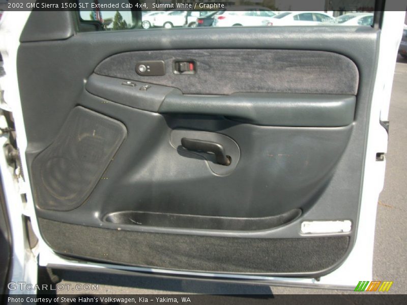 Summit White / Graphite 2002 GMC Sierra 1500 SLT Extended Cab 4x4