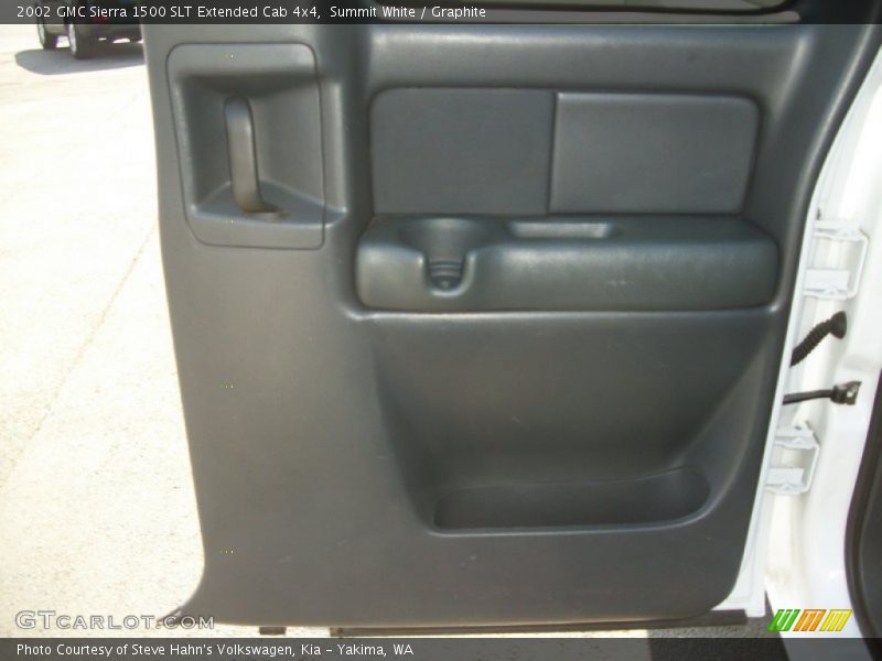 Summit White / Graphite 2002 GMC Sierra 1500 SLT Extended Cab 4x4