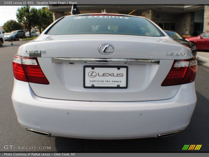 Opaline Silver Pearl / Black 2008 Lexus LS 460