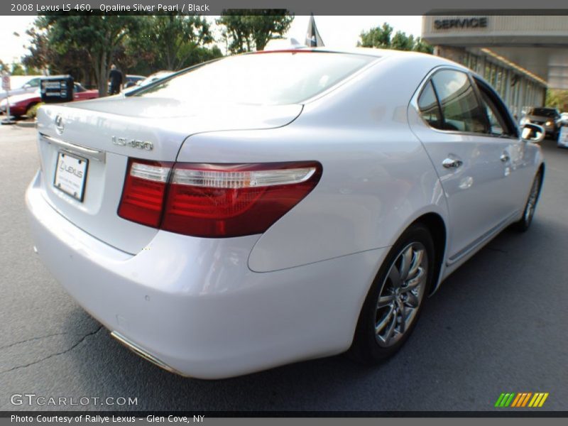 Opaline Silver Pearl / Black 2008 Lexus LS 460