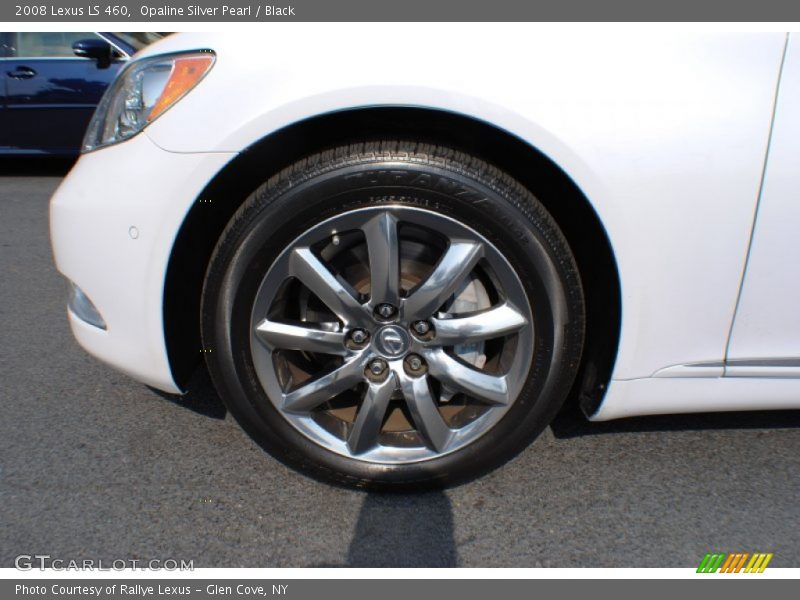 Opaline Silver Pearl / Black 2008 Lexus LS 460
