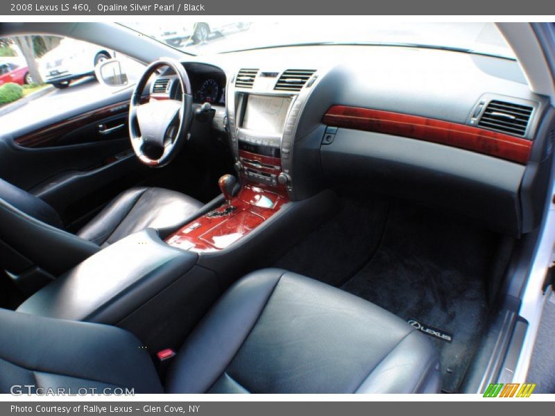 Opaline Silver Pearl / Black 2008 Lexus LS 460