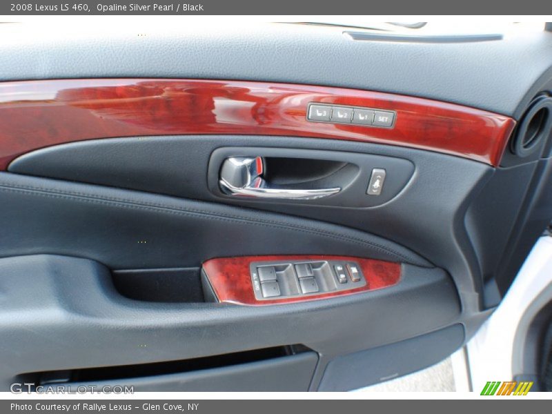 Opaline Silver Pearl / Black 2008 Lexus LS 460