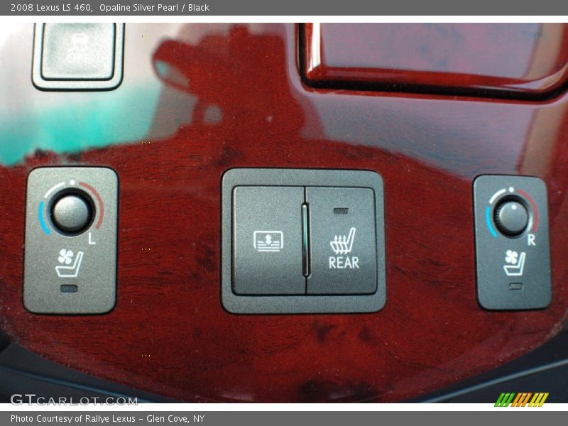 Opaline Silver Pearl / Black 2008 Lexus LS 460
