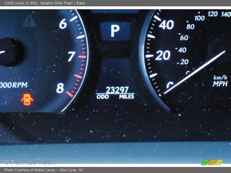 Opaline Silver Pearl / Black 2008 Lexus LS 460