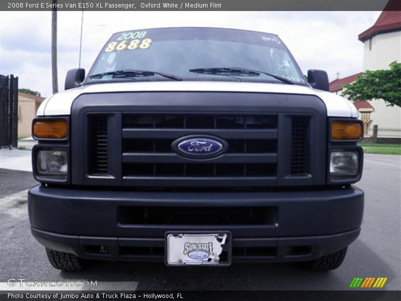 Oxford White / Medium Flint 2008 Ford E Series Van E150 XL Passenger