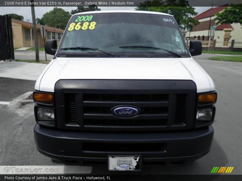 Oxford White / Medium Flint 2008 Ford E Series Van E150 XL Passenger