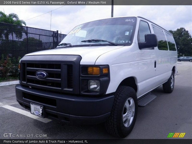 Oxford White / Medium Flint 2008 Ford E Series Van E150 XL Passenger