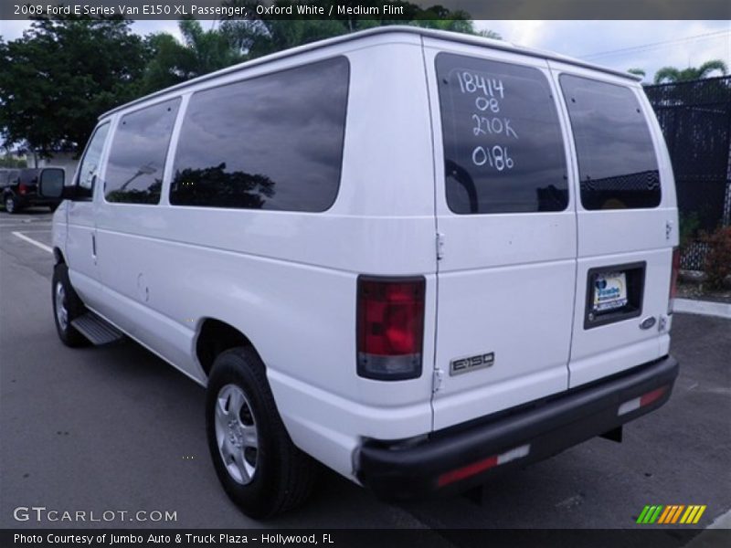 Oxford White / Medium Flint 2008 Ford E Series Van E150 XL Passenger