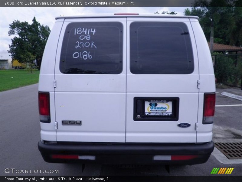 Oxford White / Medium Flint 2008 Ford E Series Van E150 XL Passenger