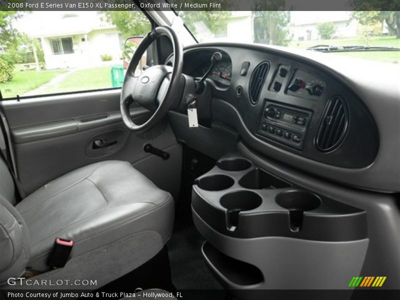 Oxford White / Medium Flint 2008 Ford E Series Van E150 XL Passenger