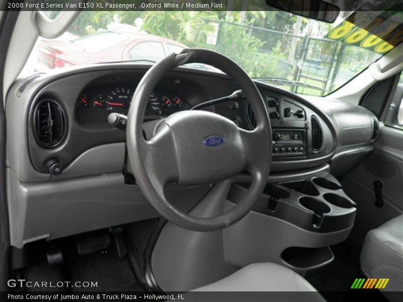 Oxford White / Medium Flint 2008 Ford E Series Van E150 XL Passenger