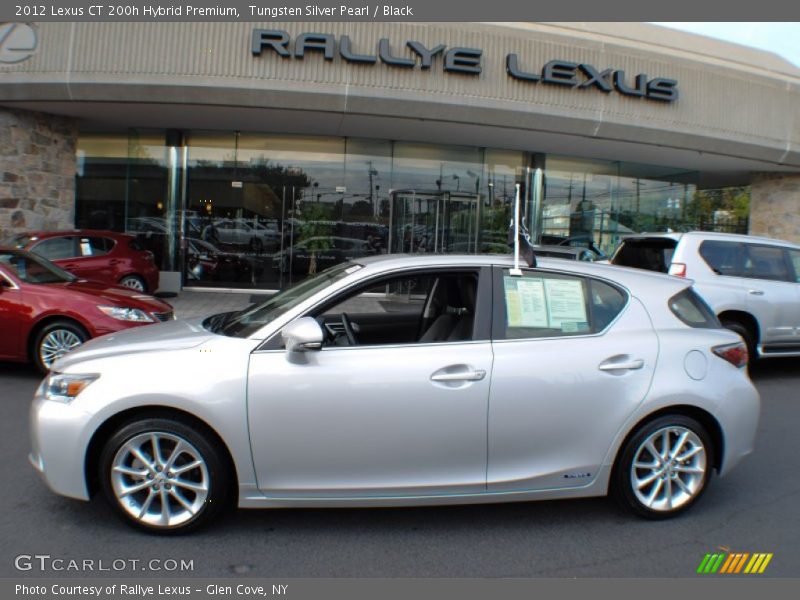 Tungsten Silver Pearl / Black 2012 Lexus CT 200h Hybrid Premium