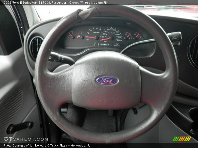 Oxford White / Medium Flint 2008 Ford E Series Van E150 XL Passenger