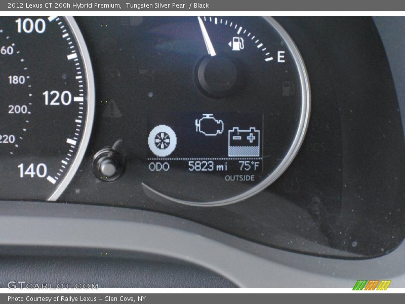Tungsten Silver Pearl / Black 2012 Lexus CT 200h Hybrid Premium