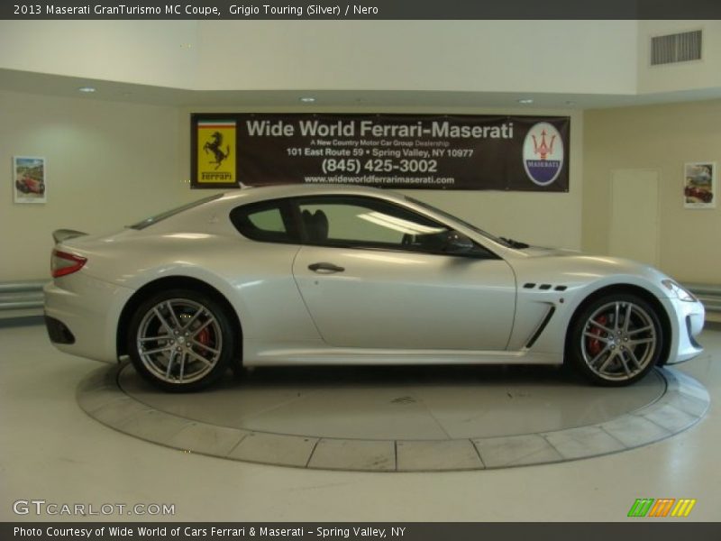 Grigio Touring (Silver) / Nero 2013 Maserati GranTurismo MC Coupe