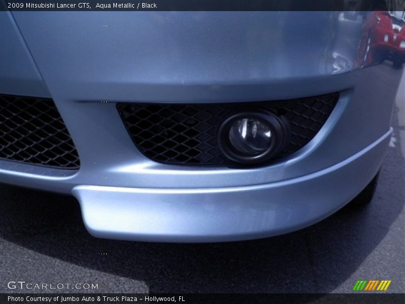 Aqua Metallic / Black 2009 Mitsubishi Lancer GTS