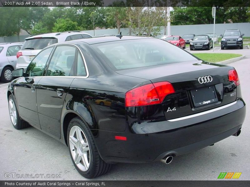 Brilliant Black / Ebony 2007 Audi A4 2.0T Sedan