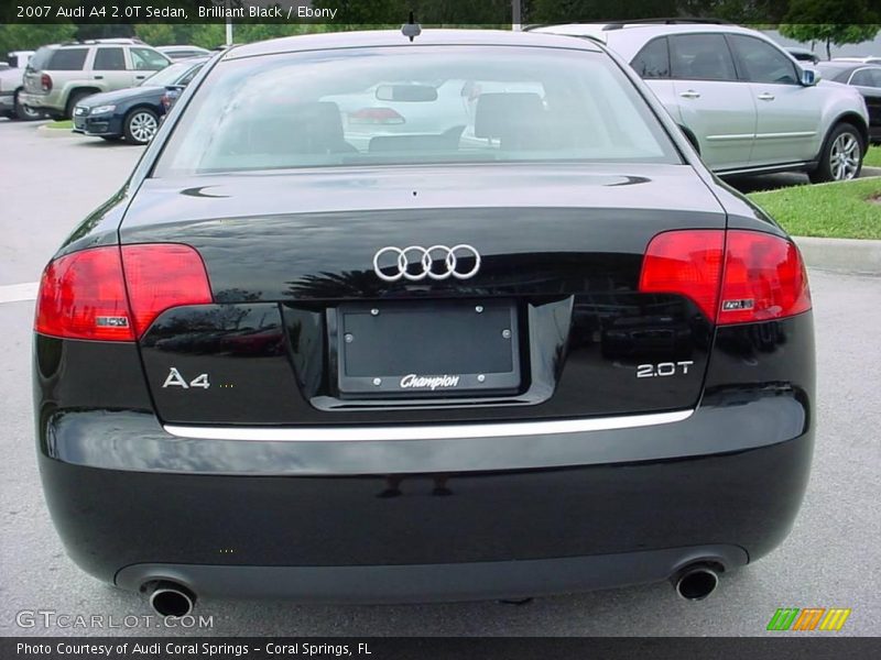Brilliant Black / Ebony 2007 Audi A4 2.0T Sedan