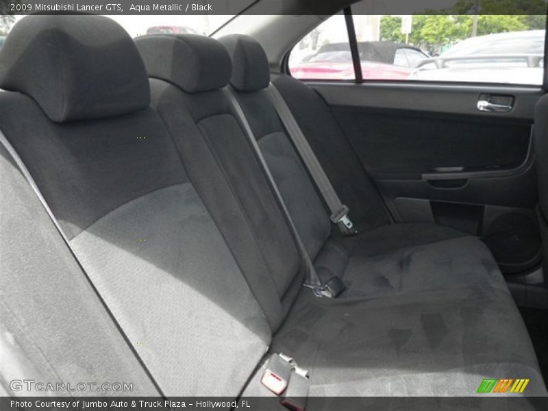 Aqua Metallic / Black 2009 Mitsubishi Lancer GTS