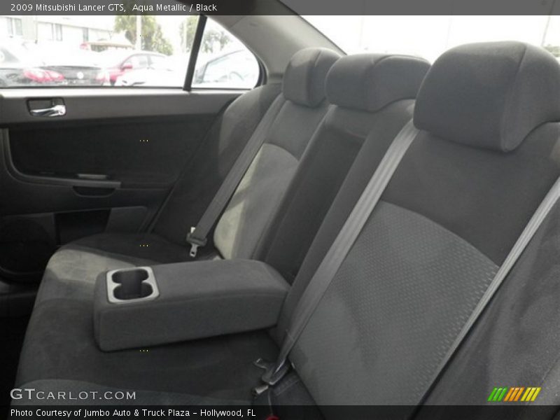 Aqua Metallic / Black 2009 Mitsubishi Lancer GTS