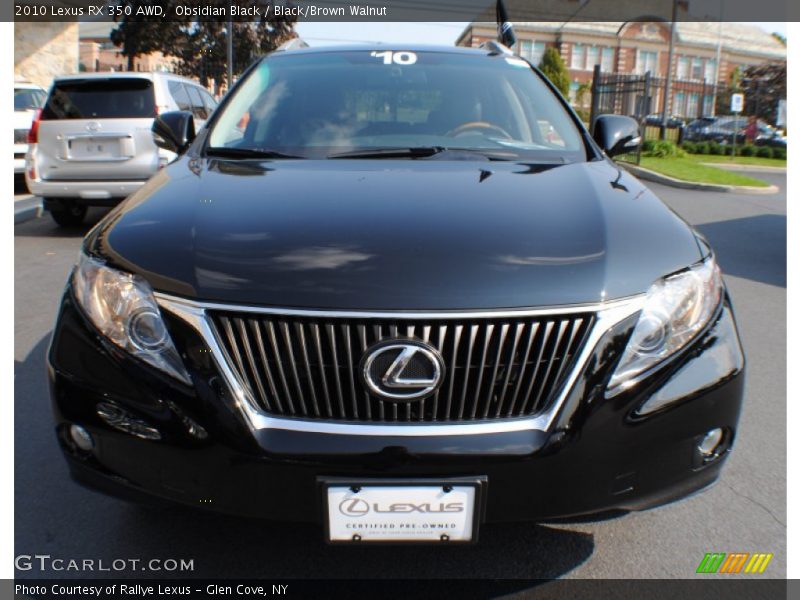 Obsidian Black / Black/Brown Walnut 2010 Lexus RX 350 AWD