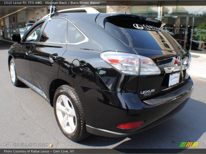Obsidian Black / Black/Brown Walnut 2010 Lexus RX 350 AWD