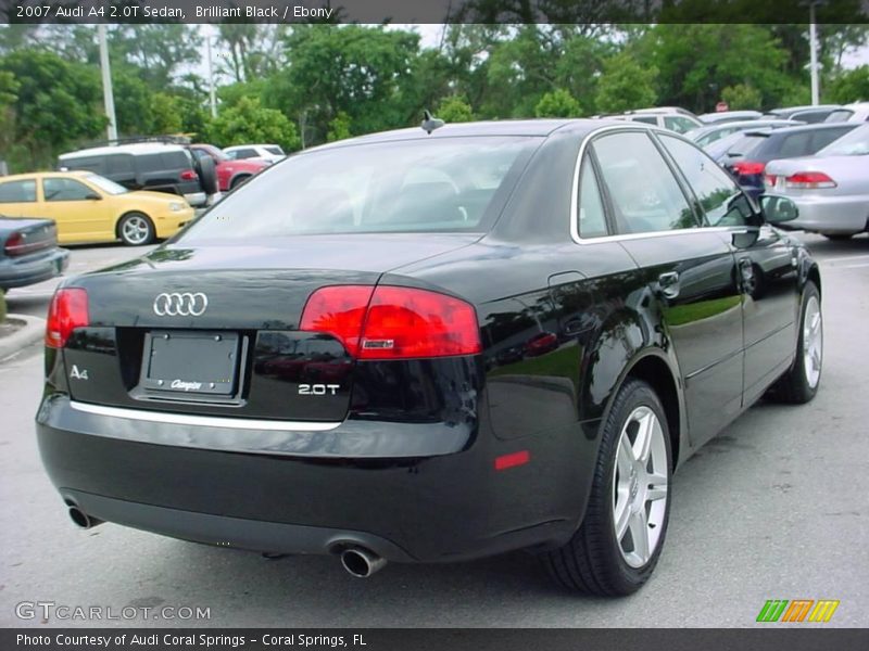 Brilliant Black / Ebony 2007 Audi A4 2.0T Sedan