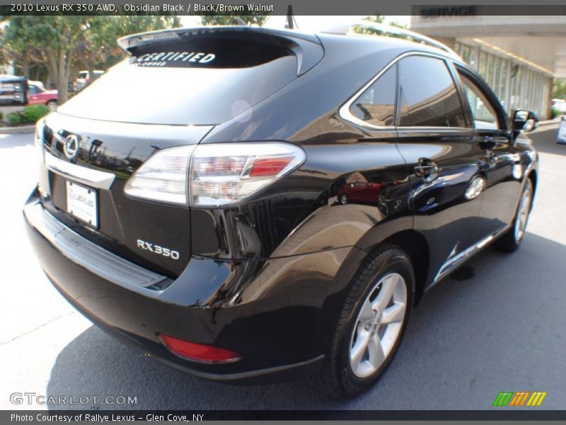 Obsidian Black / Black/Brown Walnut 2010 Lexus RX 350 AWD