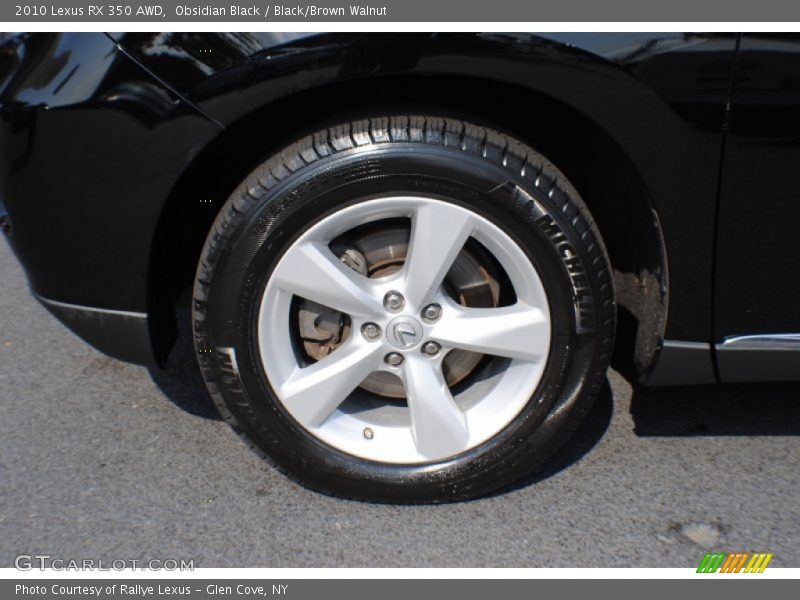 Obsidian Black / Black/Brown Walnut 2010 Lexus RX 350 AWD