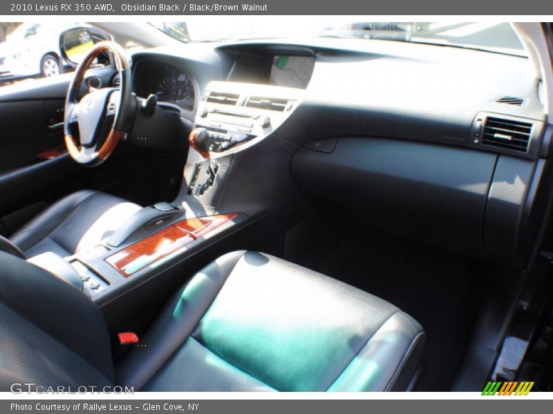 Obsidian Black / Black/Brown Walnut 2010 Lexus RX 350 AWD