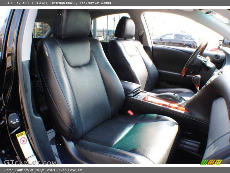 Obsidian Black / Black/Brown Walnut 2010 Lexus RX 350 AWD