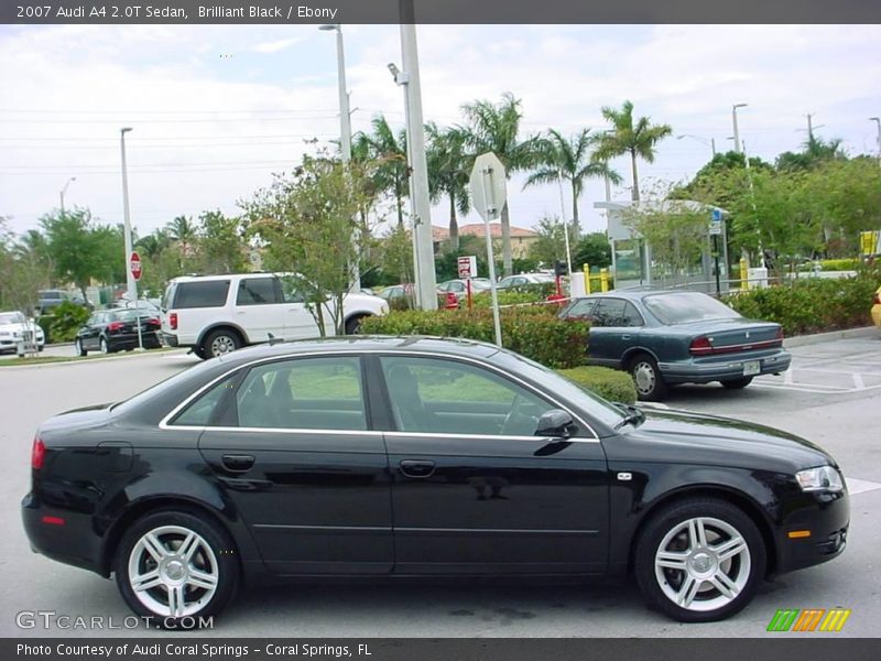 Brilliant Black / Ebony 2007 Audi A4 2.0T Sedan