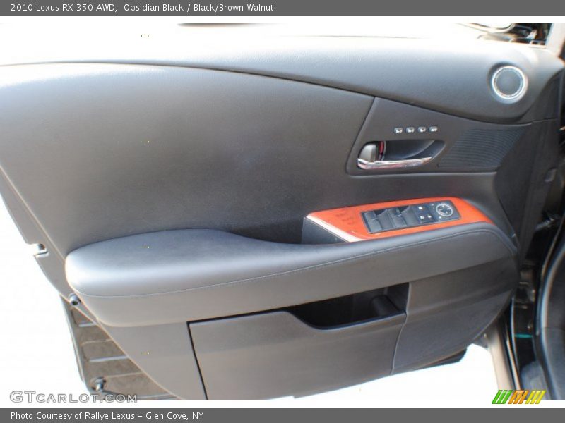 Obsidian Black / Black/Brown Walnut 2010 Lexus RX 350 AWD