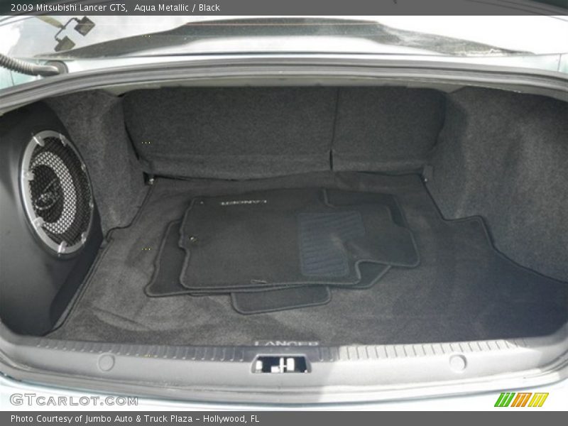 Aqua Metallic / Black 2009 Mitsubishi Lancer GTS