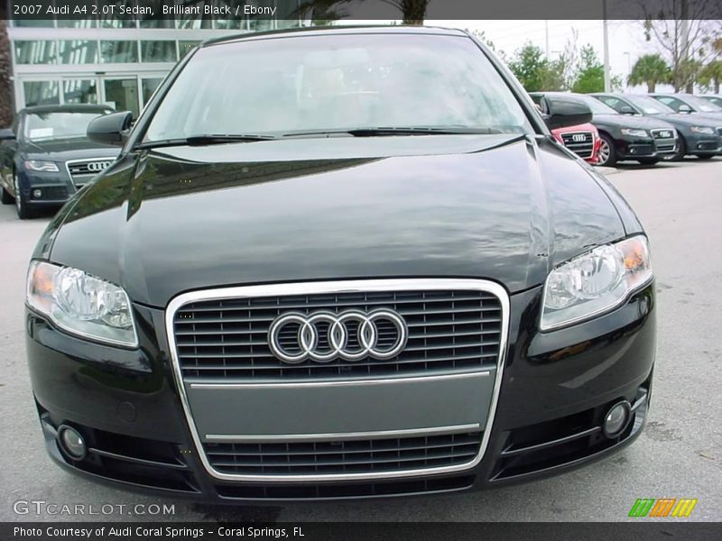 Brilliant Black / Ebony 2007 Audi A4 2.0T Sedan