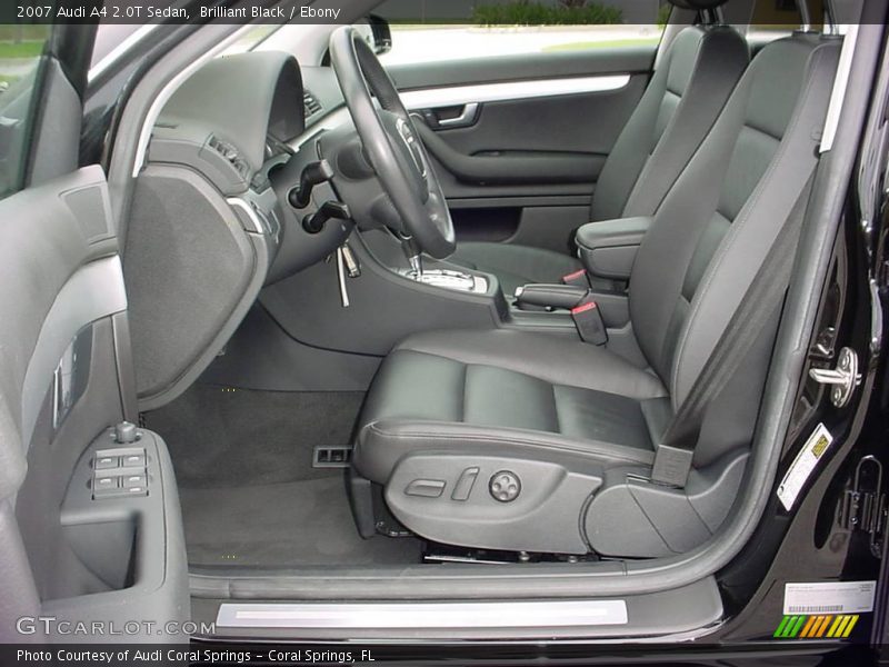 Brilliant Black / Ebony 2007 Audi A4 2.0T Sedan