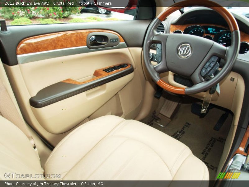 Crystal Red Tintcoat / Cashmere 2012 Buick Enclave AWD