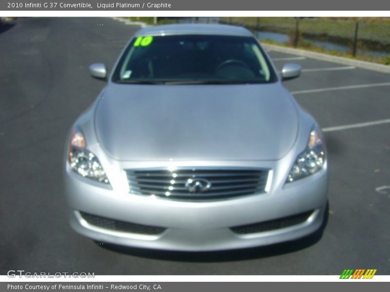 Liquid Platinum / Graphite 2010 Infiniti G 37 Convertible