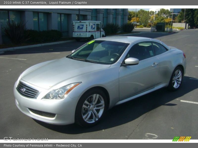Liquid Platinum / Graphite 2010 Infiniti G 37 Convertible