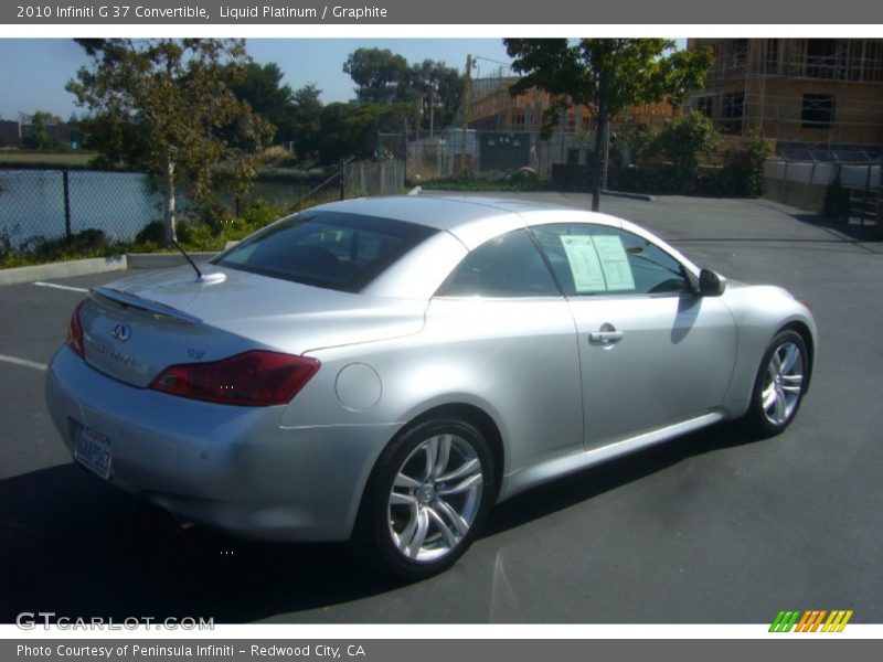 Liquid Platinum / Graphite 2010 Infiniti G 37 Convertible