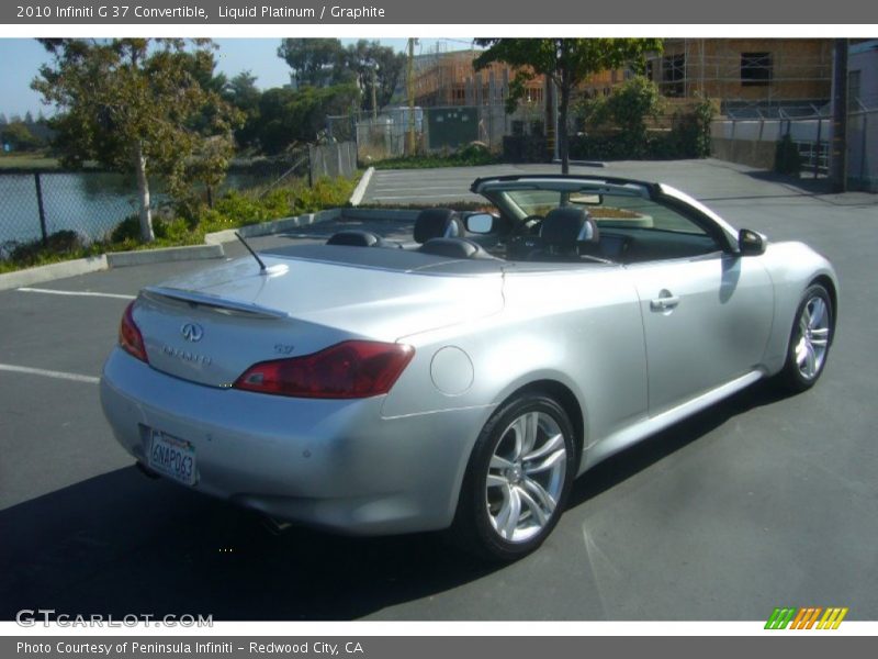 Liquid Platinum / Graphite 2010 Infiniti G 37 Convertible