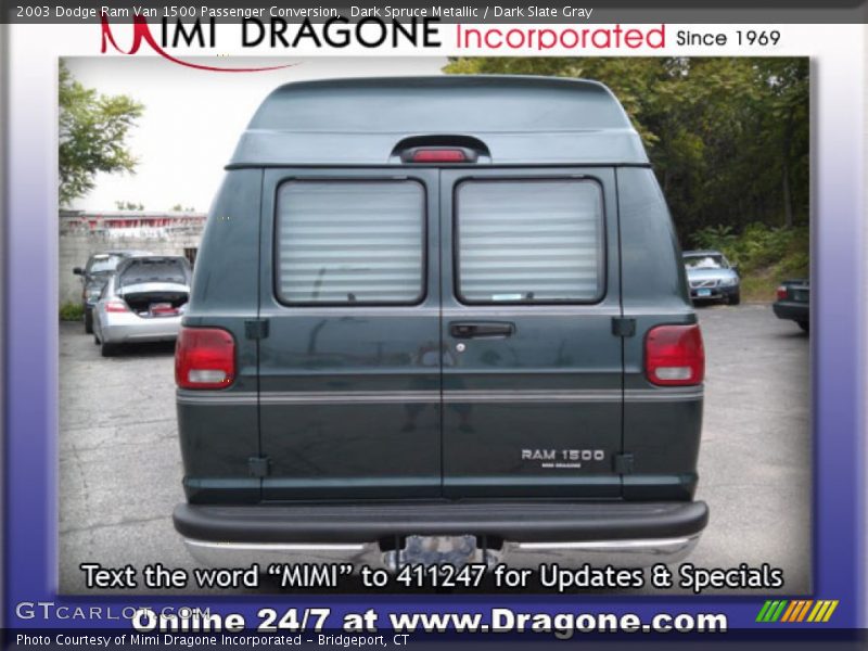Dark Spruce Metallic / Dark Slate Gray 2003 Dodge Ram Van 1500 Passenger Conversion