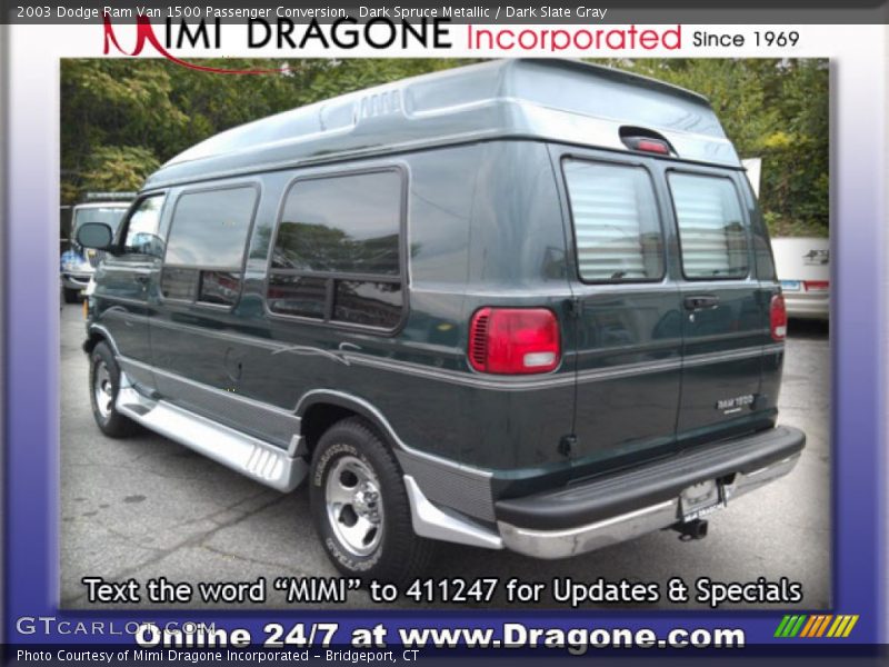 Dark Spruce Metallic / Dark Slate Gray 2003 Dodge Ram Van 1500 Passenger Conversion