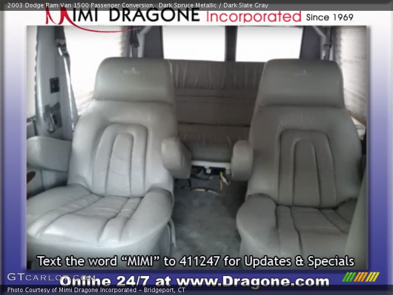 Dark Spruce Metallic / Dark Slate Gray 2003 Dodge Ram Van 1500 Passenger Conversion