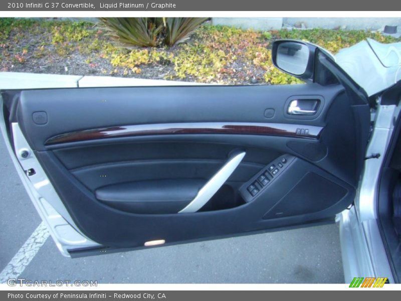 Liquid Platinum / Graphite 2010 Infiniti G 37 Convertible